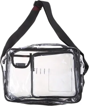 14inch Anti-Static Clear PVC Bag Cleanroom Engineer Tool Computer Working Bags for Women Men Shoulder Crossbody Pouch