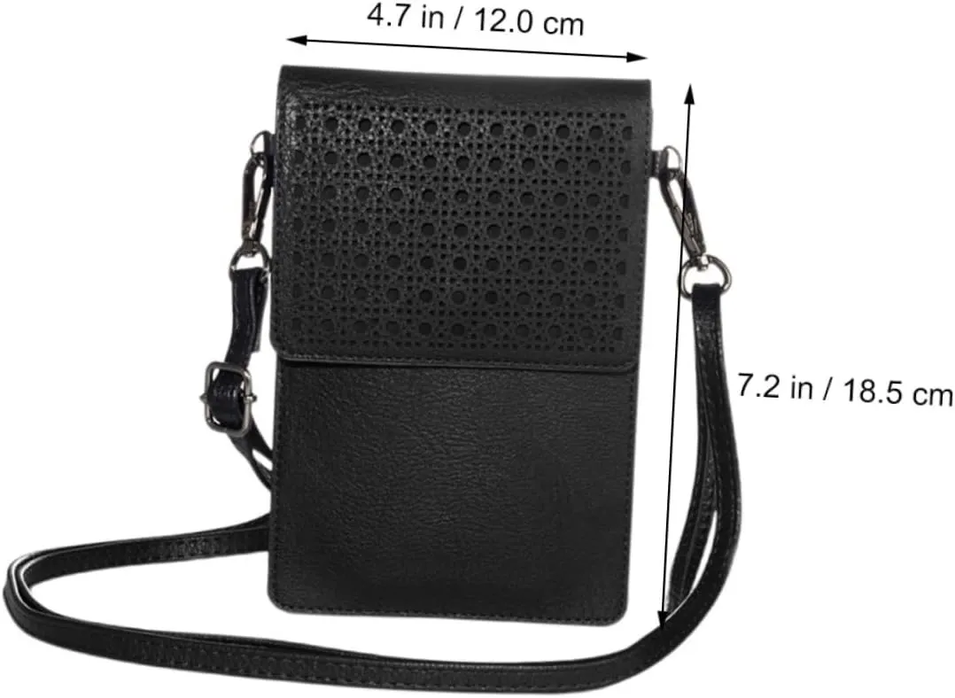 1pc Cell Phone Shoulder Bag Phone Crossbody Bag Pu Leather Phone Bag Leather Phone Purse Phone Casual