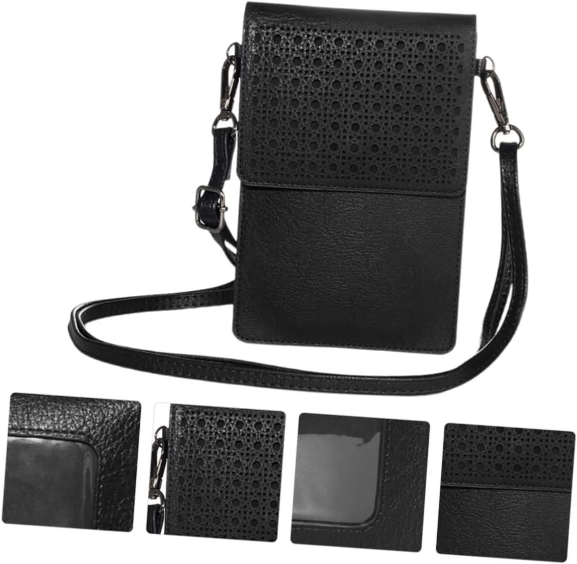 1pc Cell Phone Shoulder Bag Phone Crossbody Bag Pu Leather Phone Bag Leather Phone Purse Phone Casual