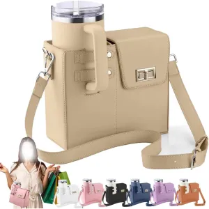 2025 New Stanley Purse Cup Holder Bag Crossbody Water Cup Storage Bag Portable Cups Purses Stanley Cup Purse Holder 40 Oz