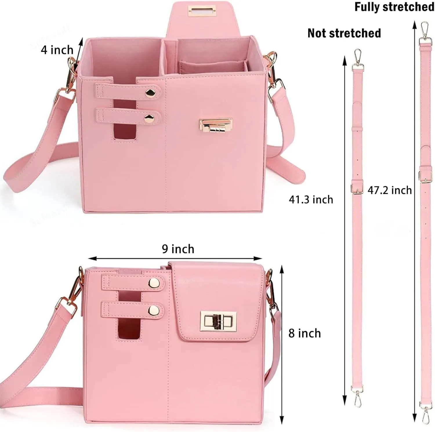 2025 New Stanley Purse Cup Holder Bag Crossbody Water Cup Storage Bag Portable Cups Purses Stanley Cup Purse Holder 40 Oz