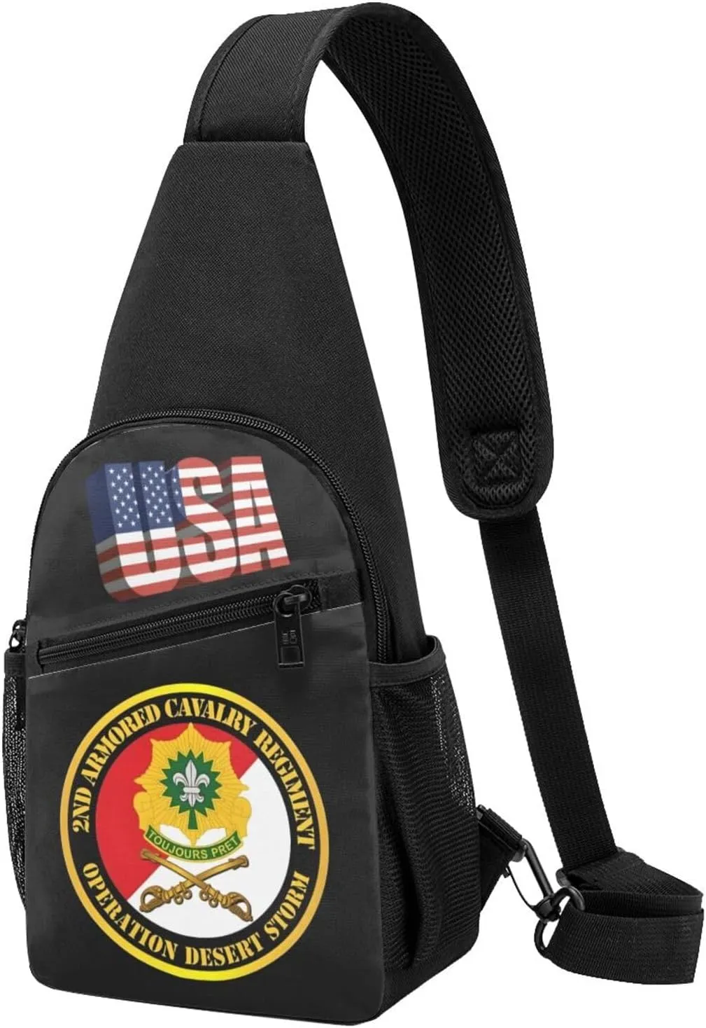 2nd Armored Cavalry Regiment Unit，Fashion One-Shoulder Bag，Anti-Theft Crossbody Shoulder Chest Bag
