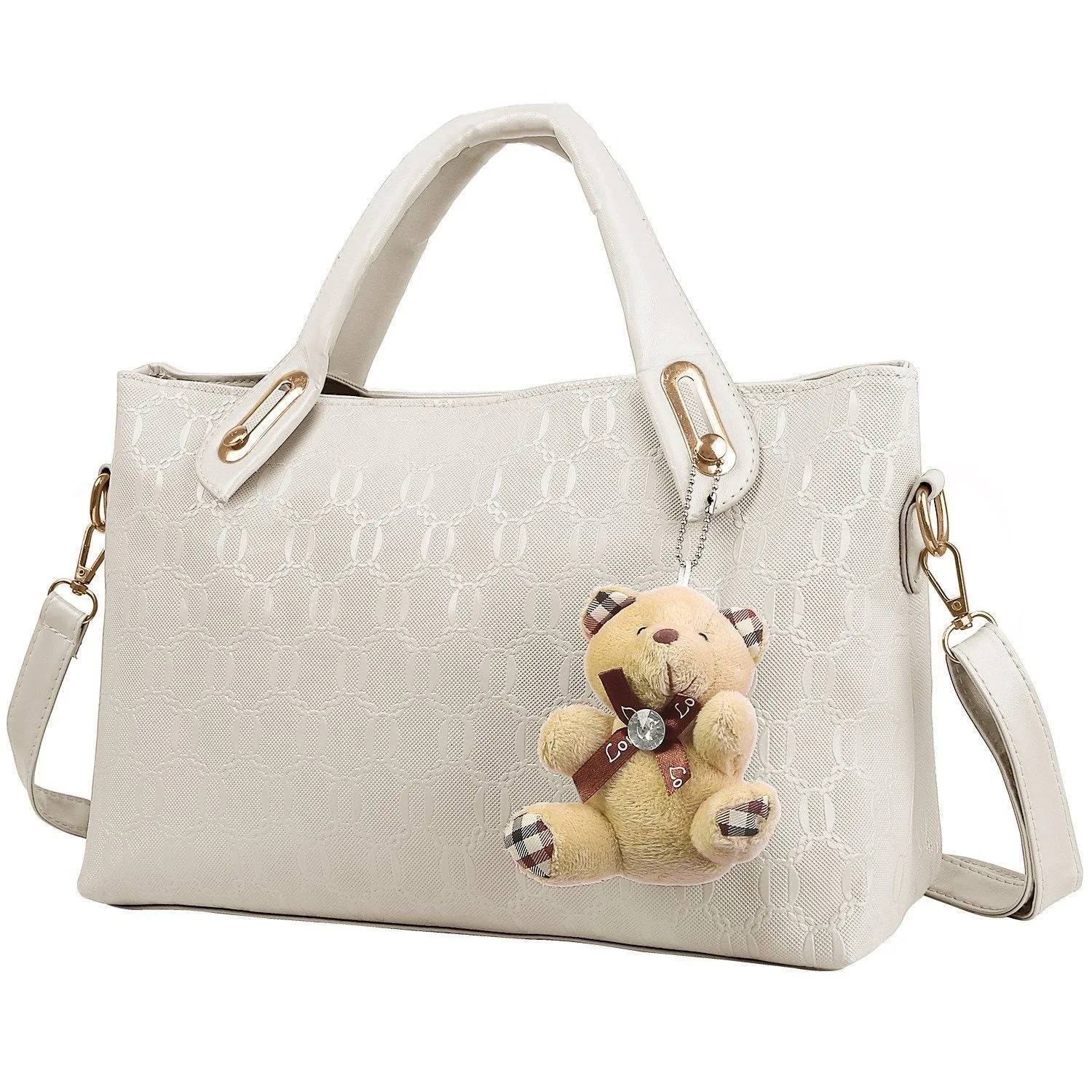4-Pieces: Women Leather Handbag