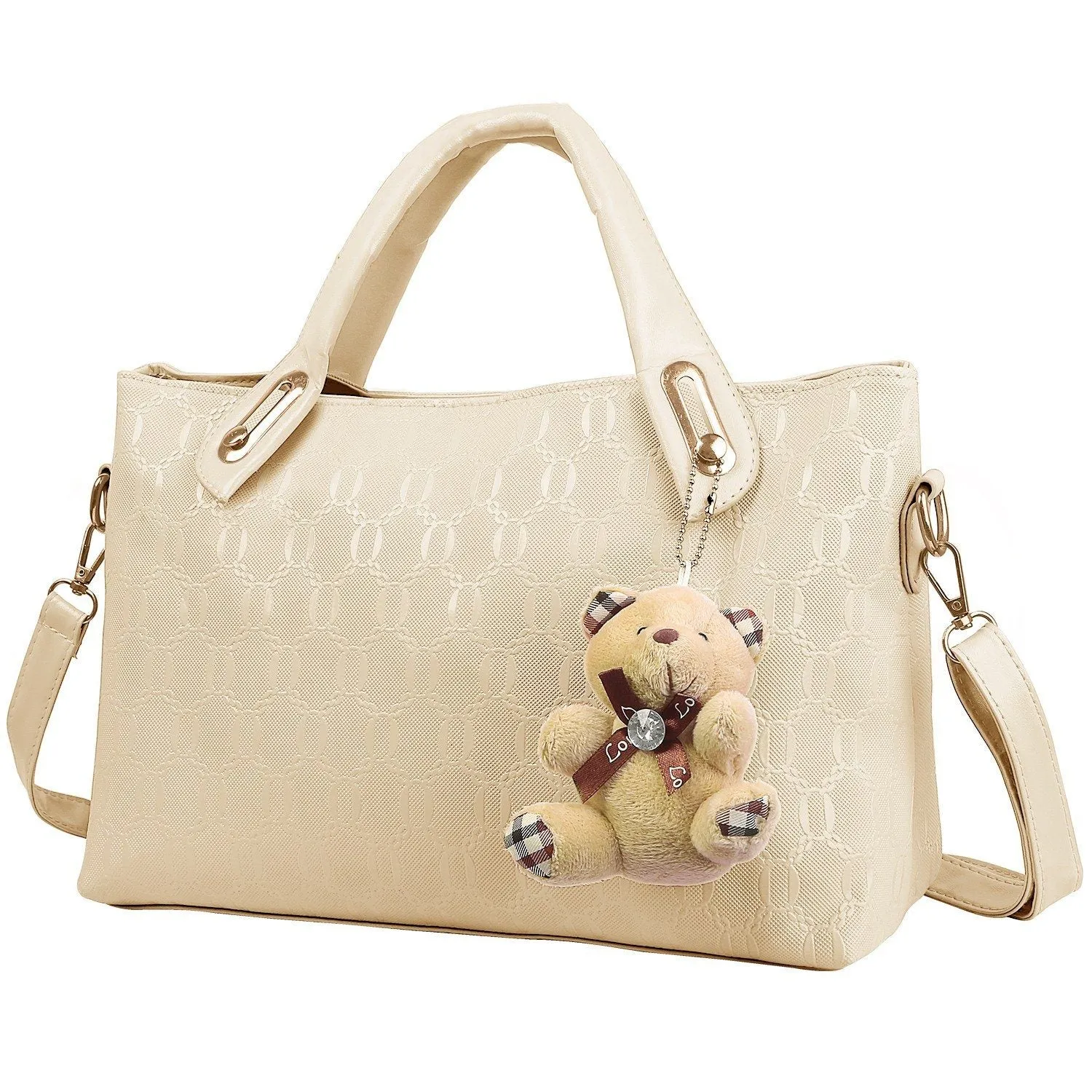 4-Pieces: Women Leather Handbag