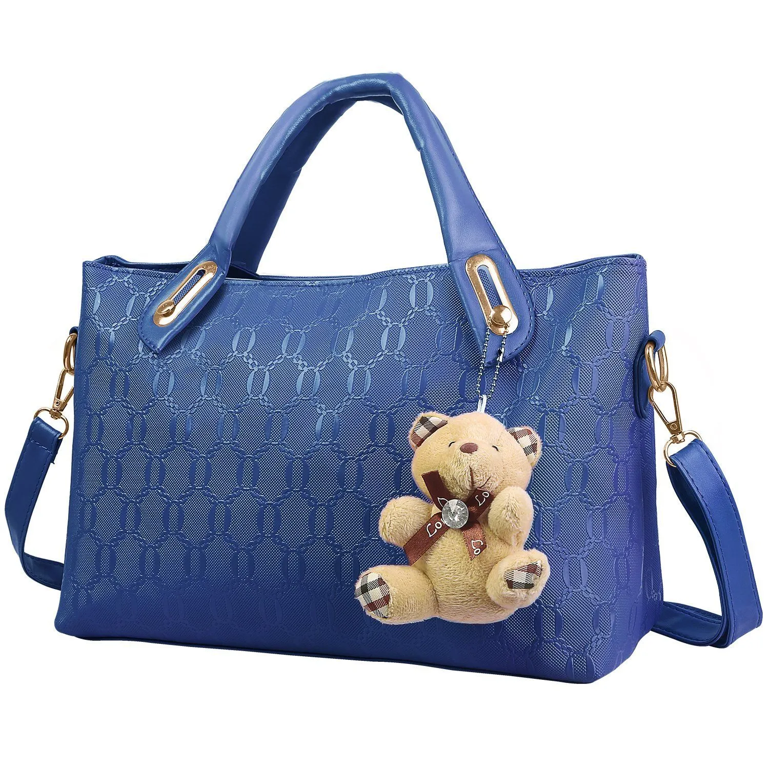 4-Pieces: Women Leather Handbag