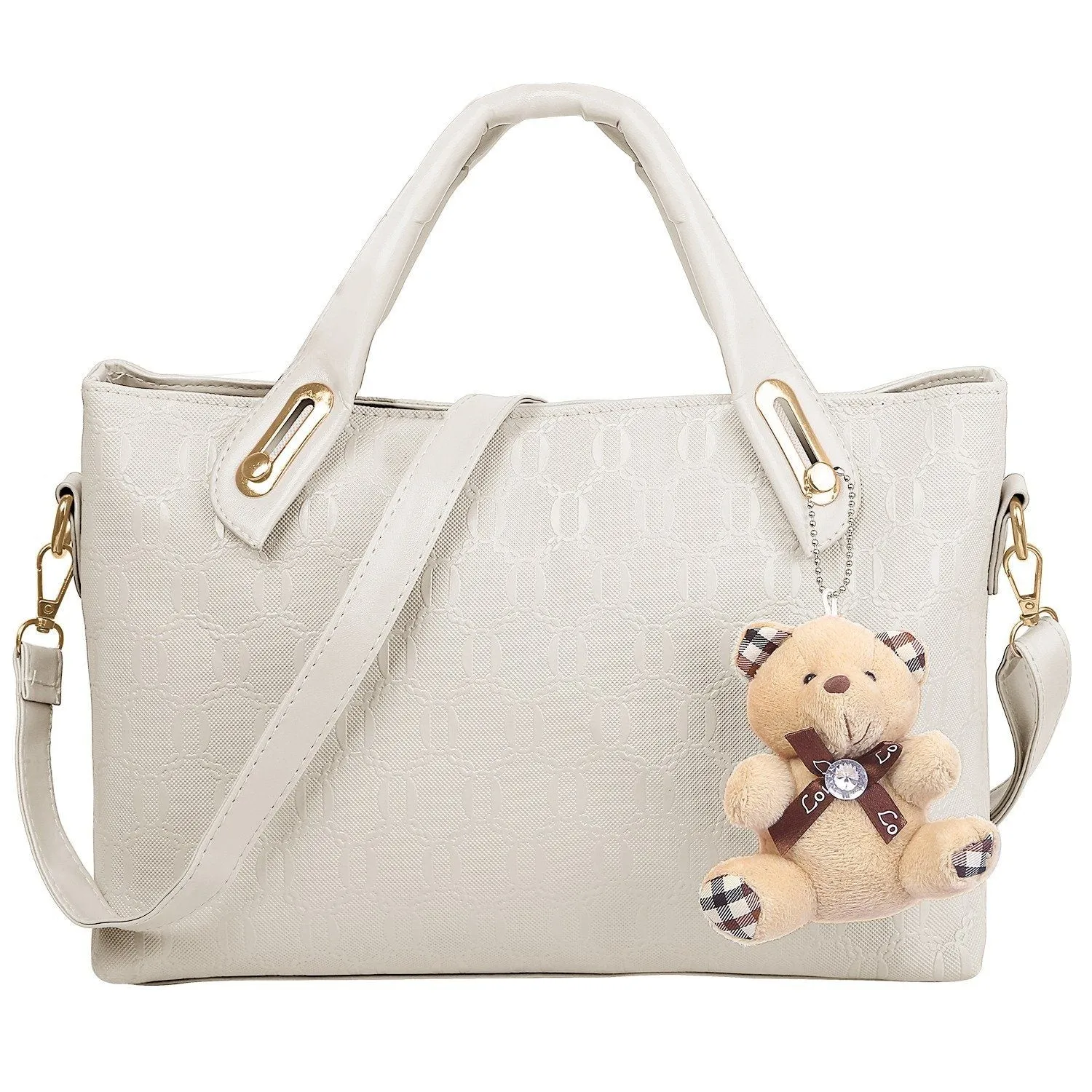 4-Pieces: Women Leather Handbag