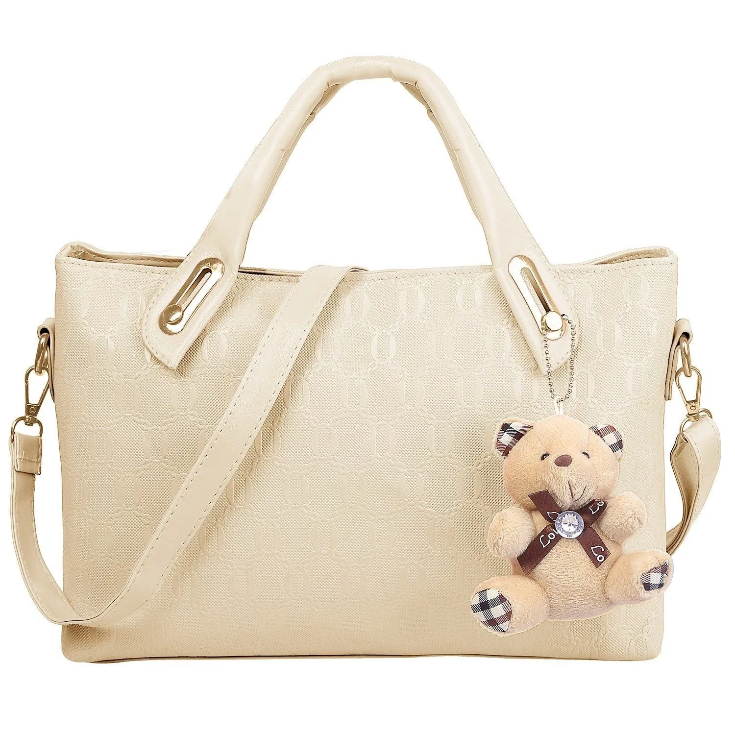 4-Pieces: Women Leather Handbag