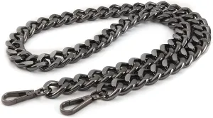 42''Substantial Big Metal Cross-Body Chain Purse Strap Replacement for Mini Wallet,Waist Pack,Chest Bag