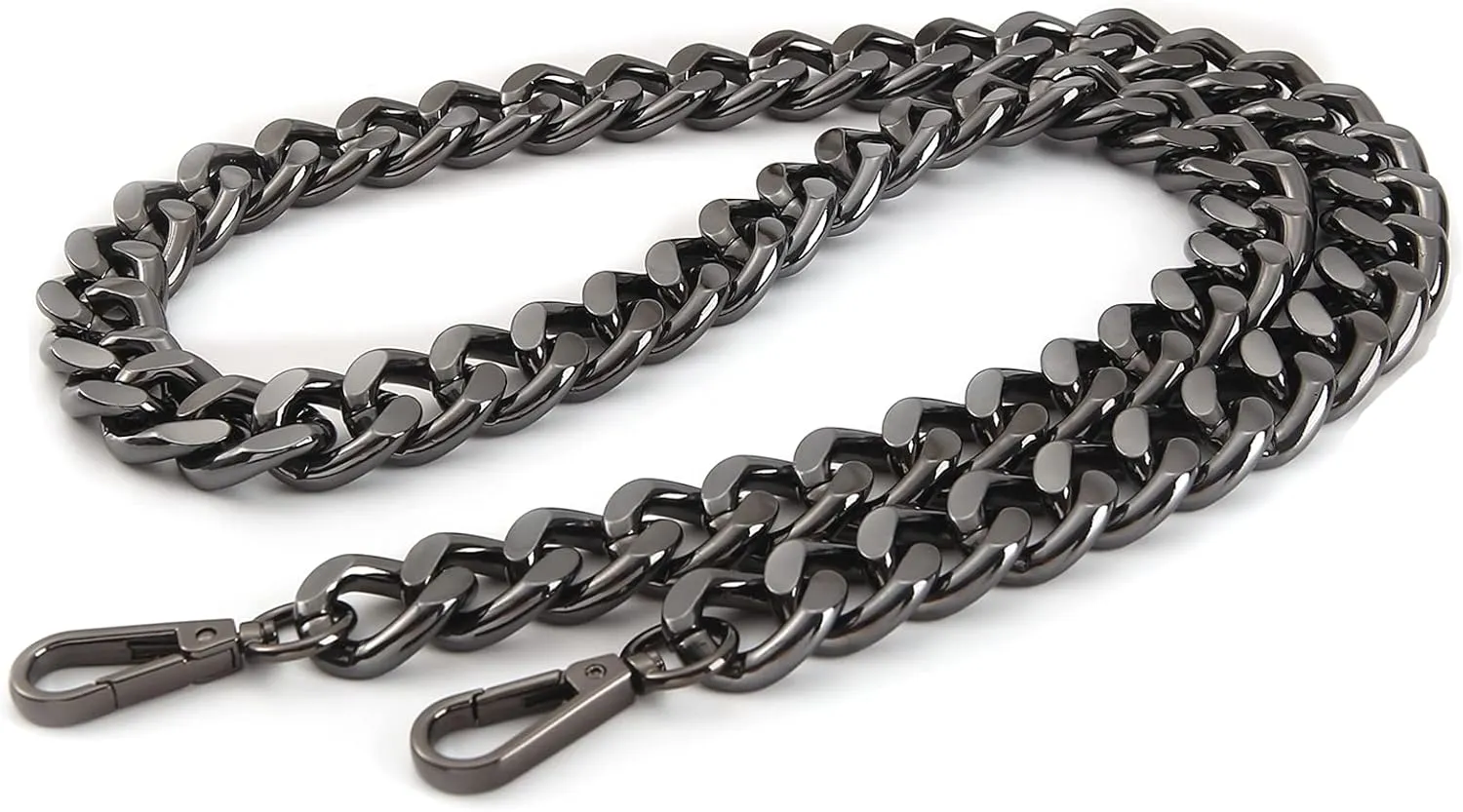42''Substantial Big Metal Cross-Body Chain Purse Strap Replacement for Mini Wallet,Waist Pack,Chest Bag