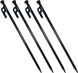 8-Pack of Heavy-Duty Metal Tent Stakes, 12 Inches Long, Strong and Resistant to Bending, for Camping Tents and Stage Curtain Fixing