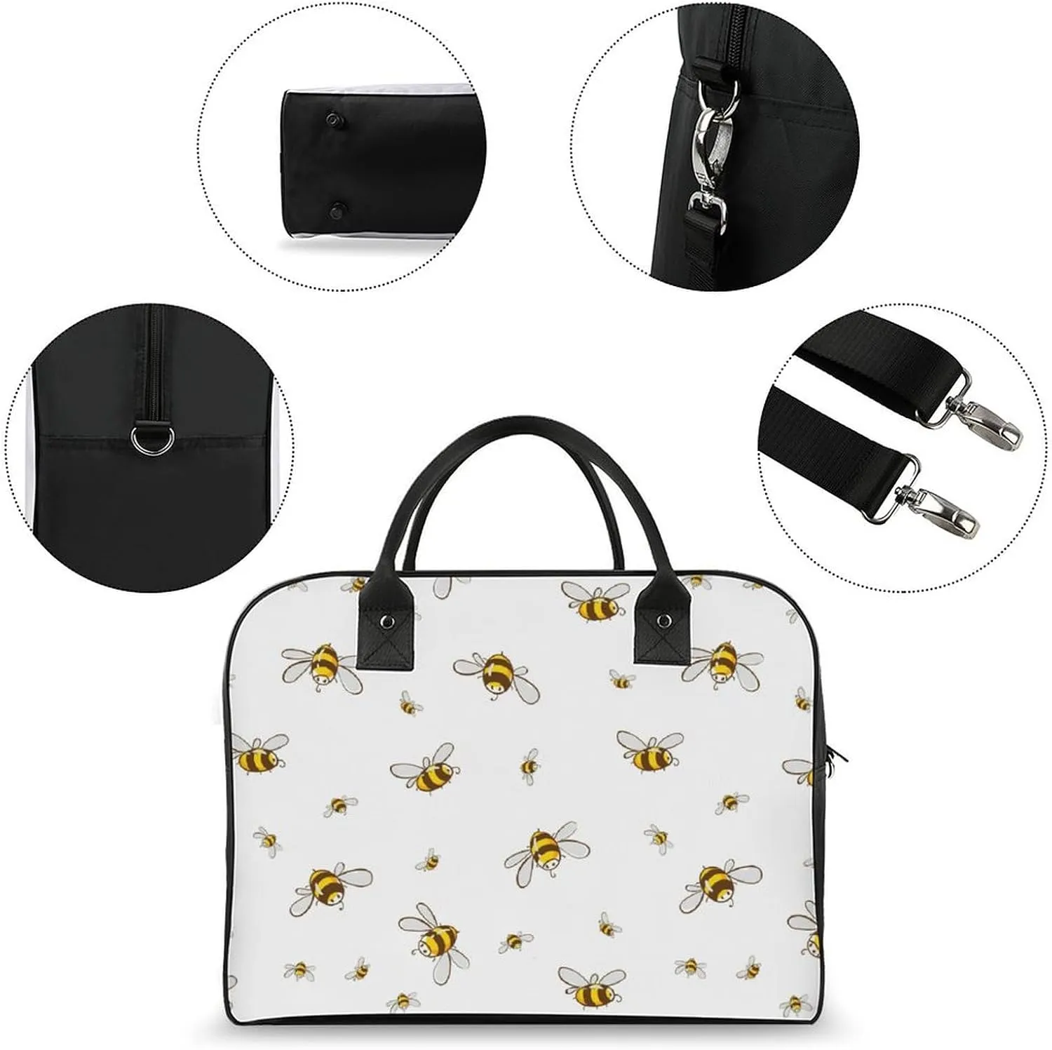 Adult Crossbody Nylon Oriental Cherry Novelty Handbag for Traveling 13" X 19" X 8"