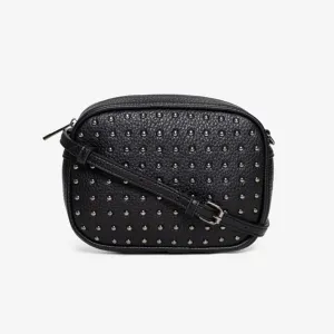 Aggie Bag - Black & Gunmetal Stud