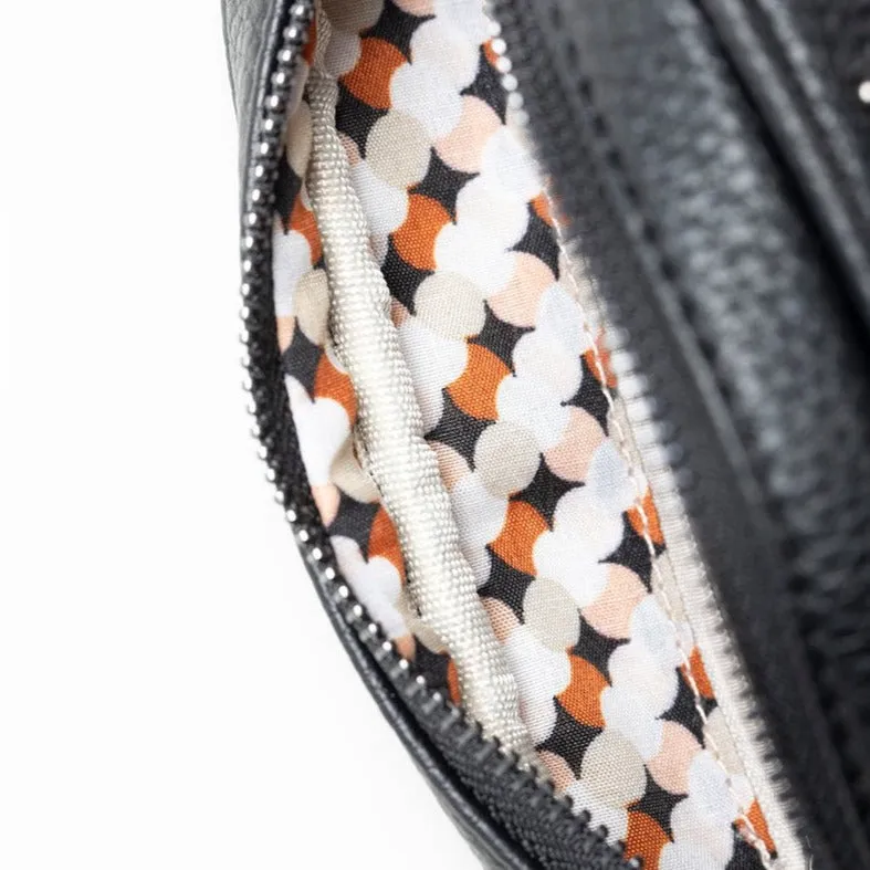 Aggie Bag - Black & Gunmetal Stud