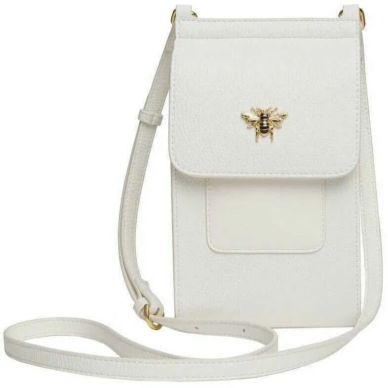 Alice Wheeler London Mini Bloomsbury Crossbody Bag - White