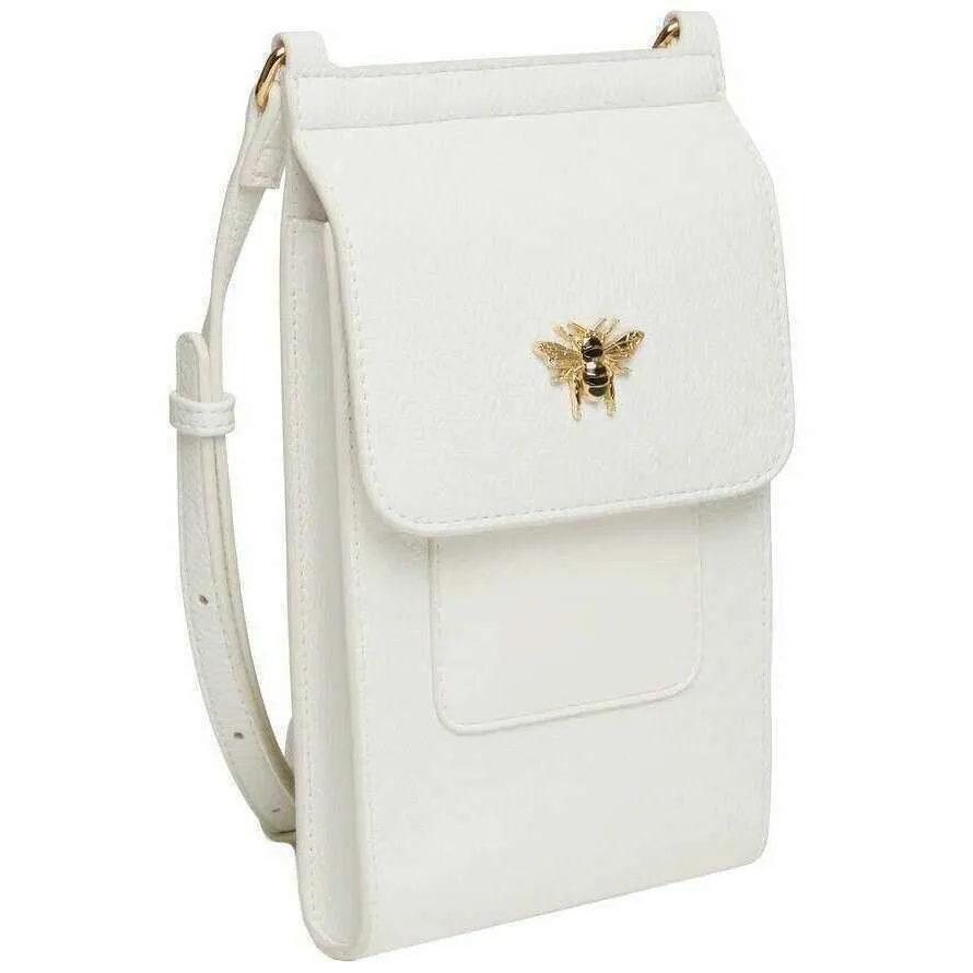 Alice Wheeler London Mini Bloomsbury Crossbody Bag - White