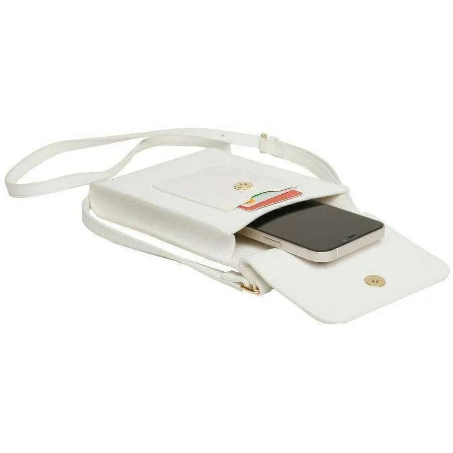 Alice Wheeler London Mini Bloomsbury Crossbody Bag - White