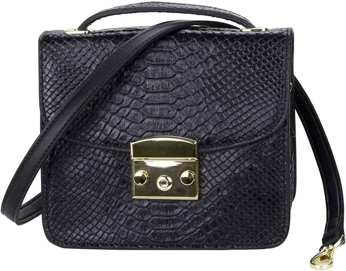 Allzedream Leather Purse Strap Replacement Crossbody Handbag Long Adjustable (Black)