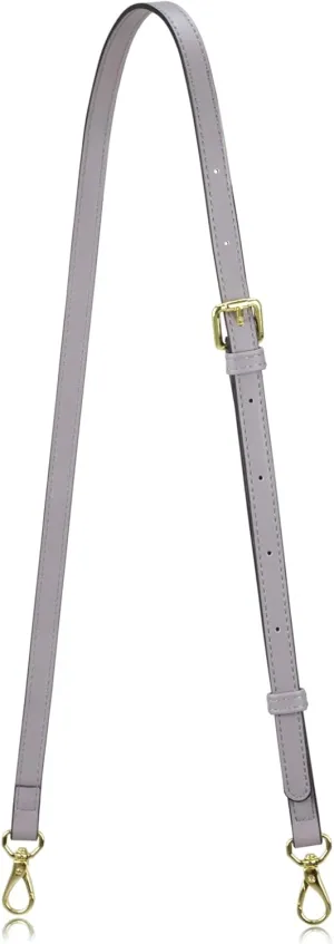 Allzedream Leather Purse Strap Replacement Crossbody Handbag Long Adjustable (Grey)
