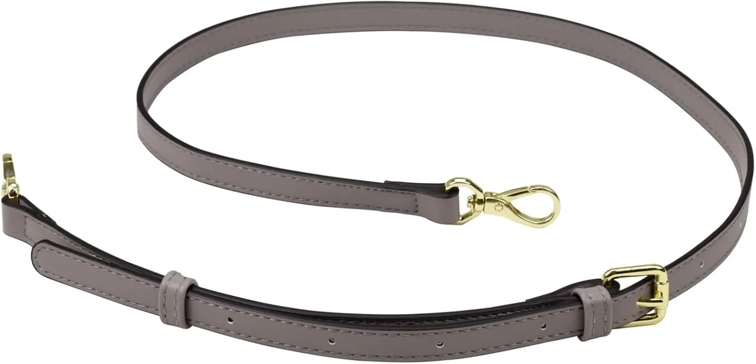 Allzedream Leather Purse Strap Replacement Crossbody Handbag Long Adjustable (Grey)