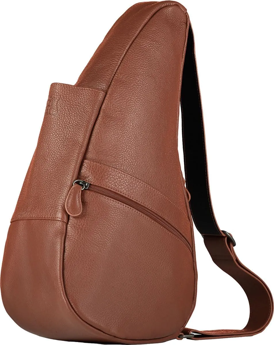 AmeriBag 15" Leather Crossbody Sling Healthy Back Bag