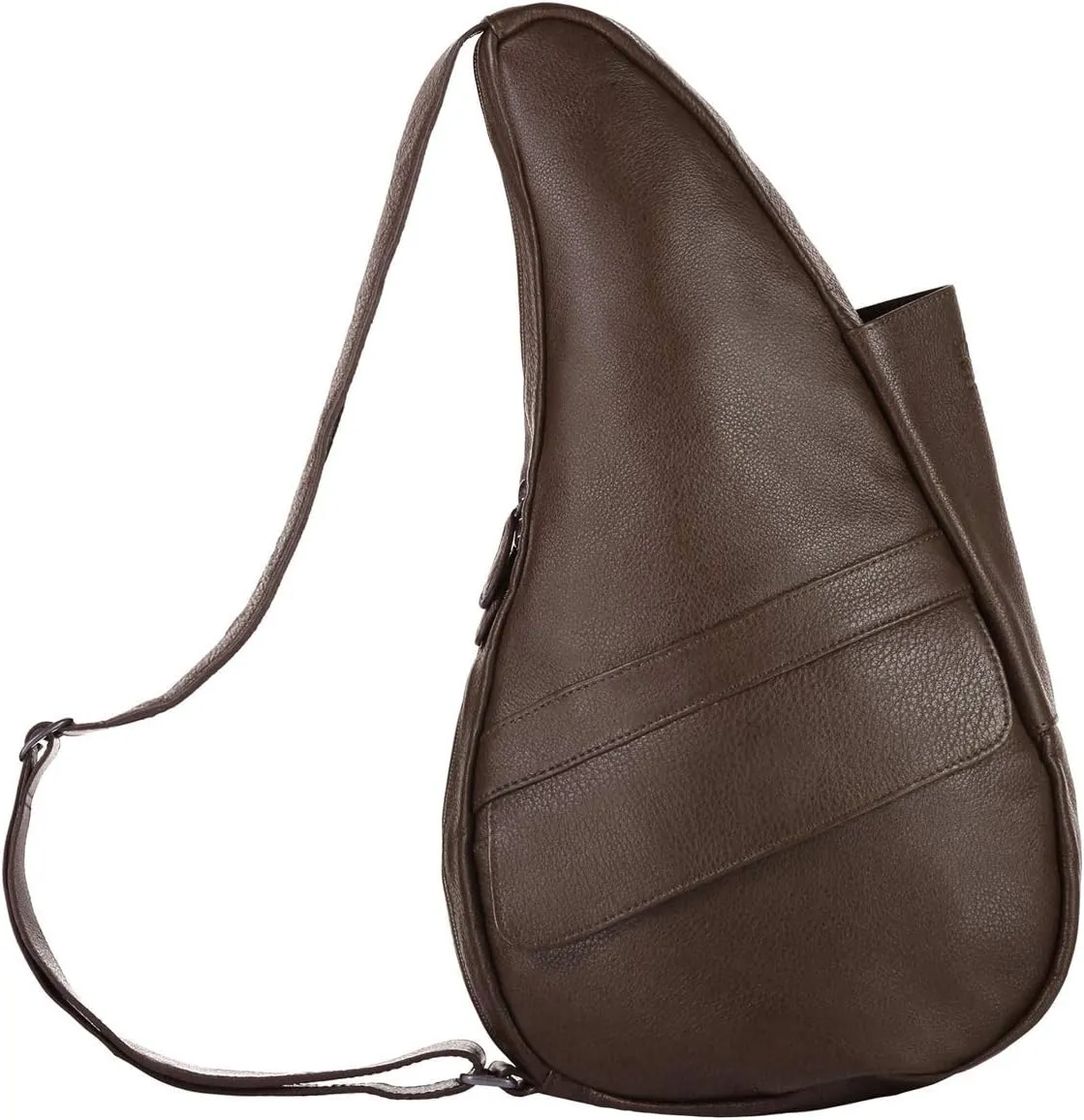 AmeriBag 15" Leather Crossbody Sling Healthy Back Bag