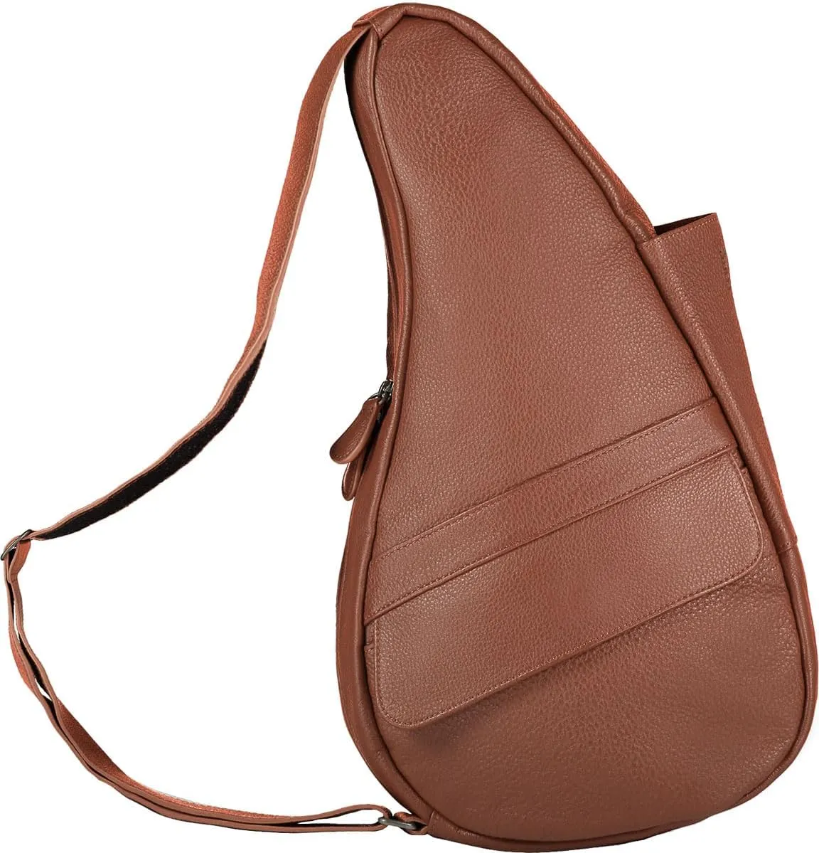 AmeriBag 15" Leather Crossbody Sling Healthy Back Bag