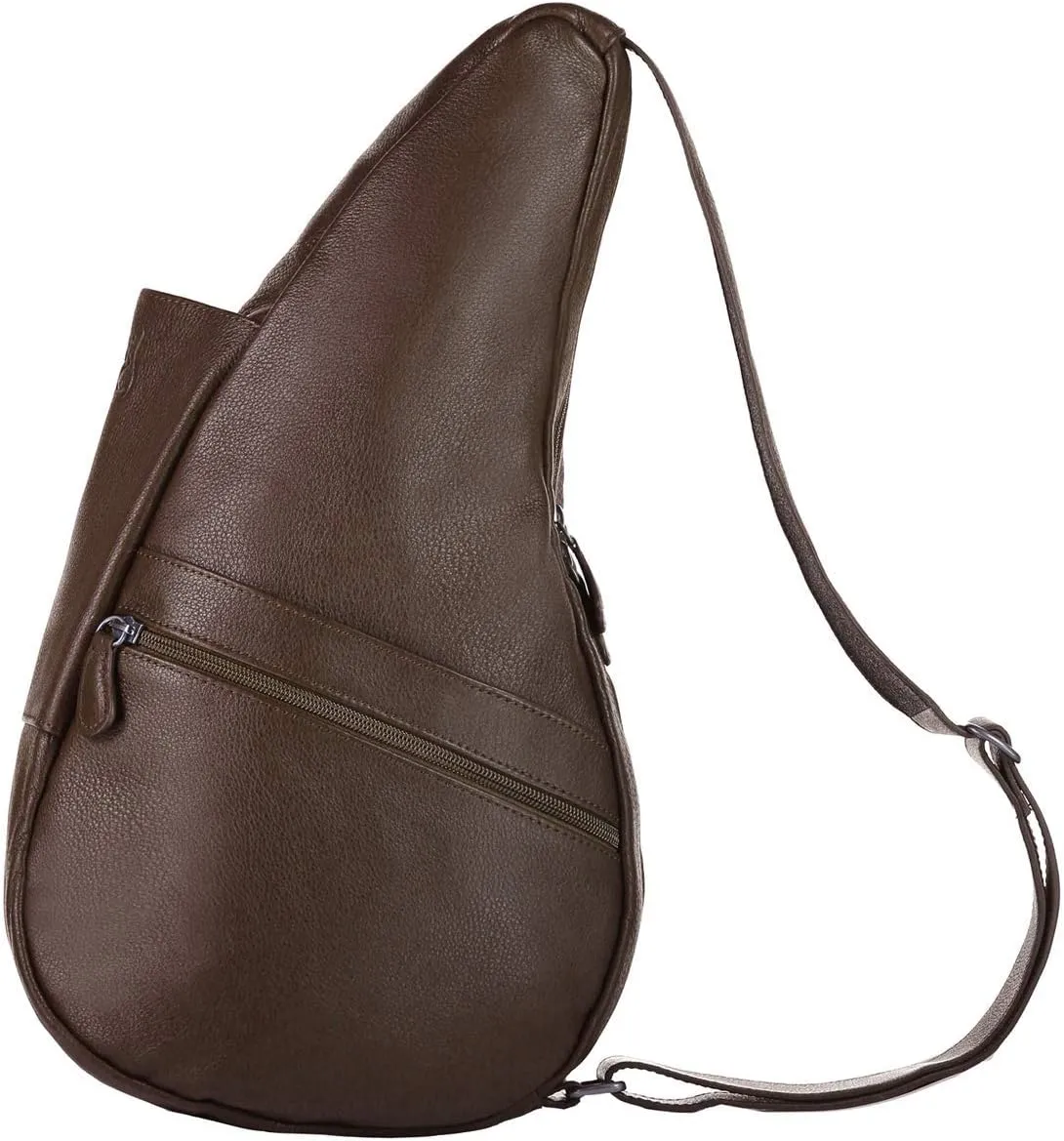 AmeriBag 15" Leather Crossbody Sling Healthy Back Bag