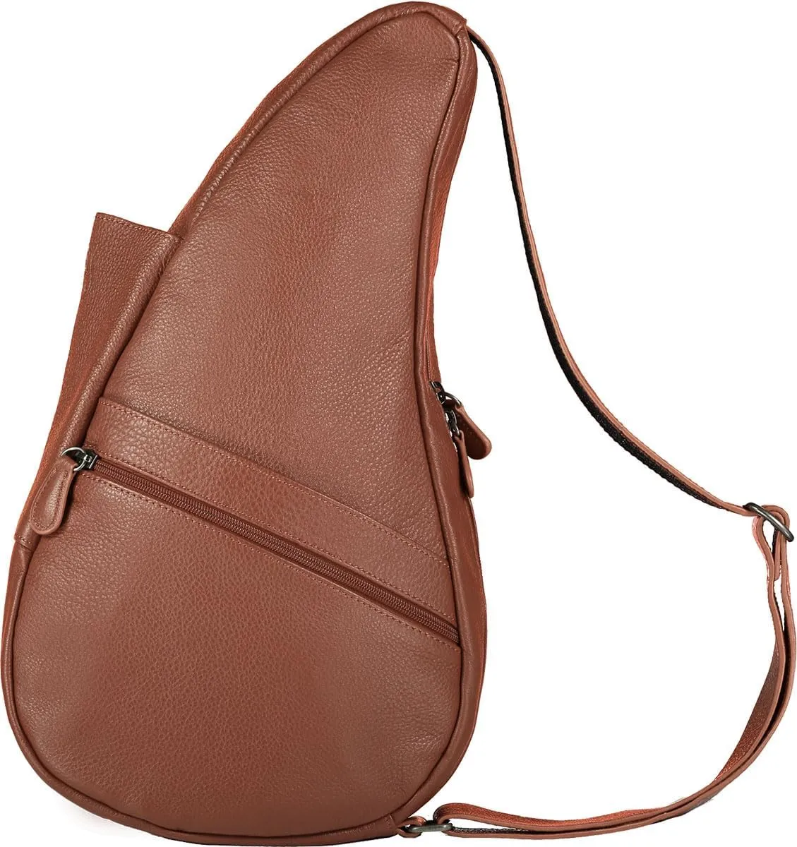 AmeriBag 15" Leather Crossbody Sling Healthy Back Bag