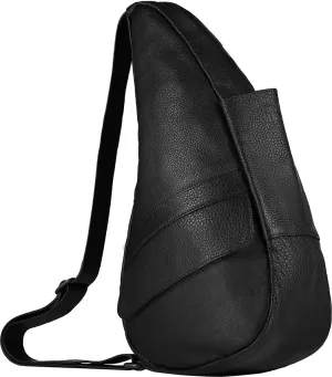 AmeriBag 15" Leather Crossbody Sling Healthy Back Bag