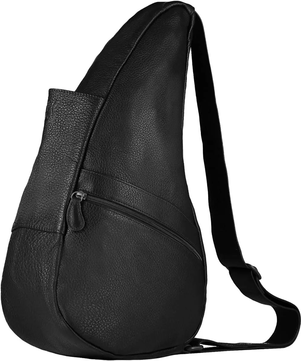 AmeriBag 15" Leather Crossbody Sling Healthy Back Bag