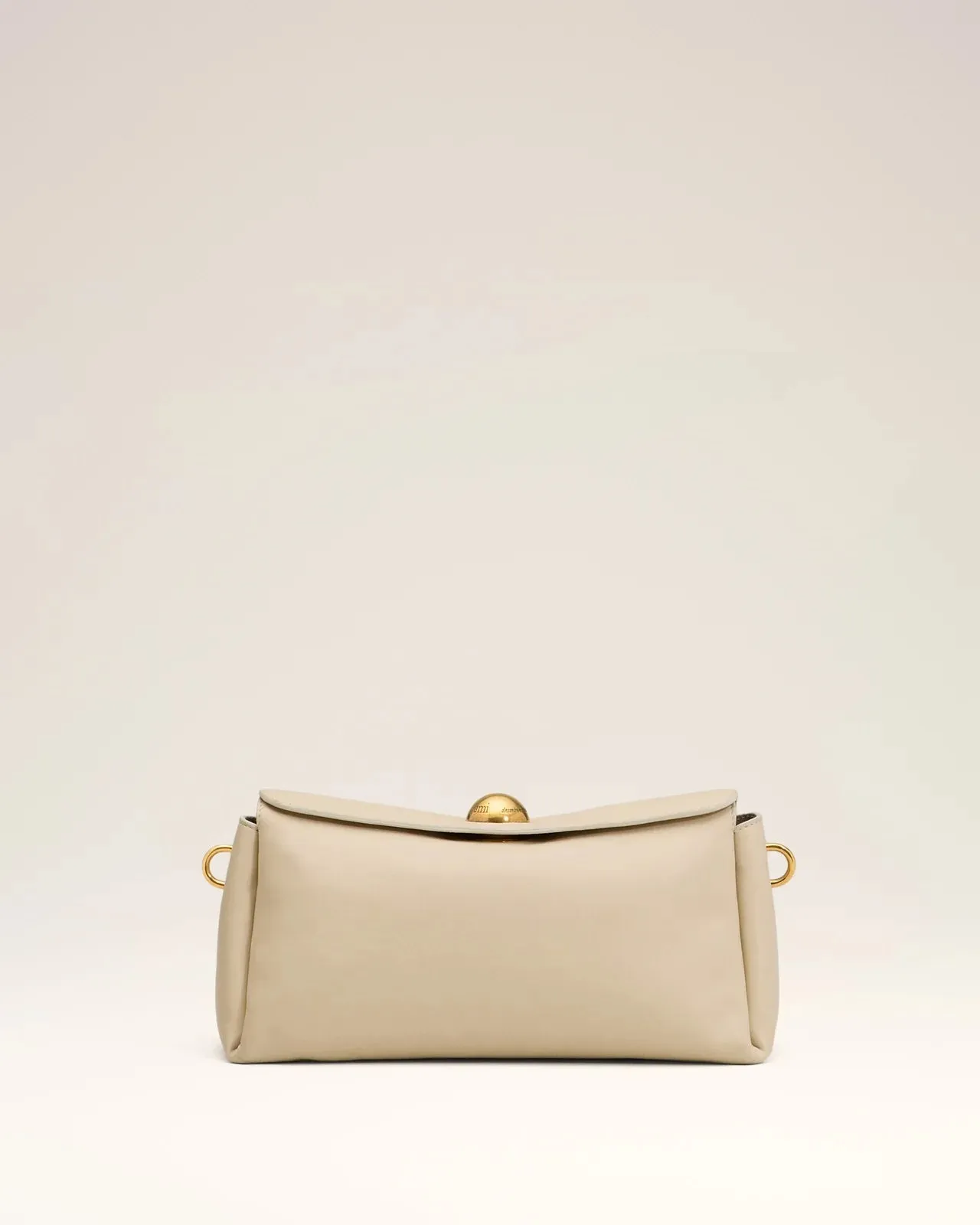 Ami Beige Leather Carousel Bag