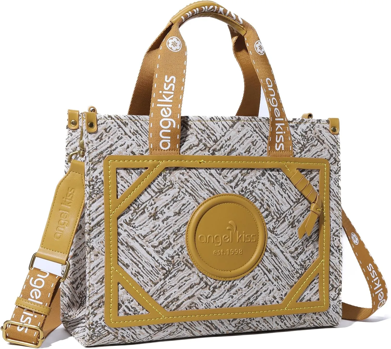 Angel Kiss Tote Bag Purses for Women Medium Top-handle Satchel Handbags with Crossbody Srtap