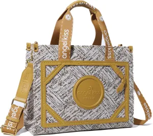 Angel Kiss Tote Bag Purses for Women Medium Top-handle Satchel Handbags with Crossbody Srtap