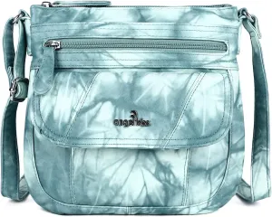 Angelkiss Small Womens Crossbody Bag Leather Shoulder Purse for Women Hobo Bag with Adjustable Shoulder Strap