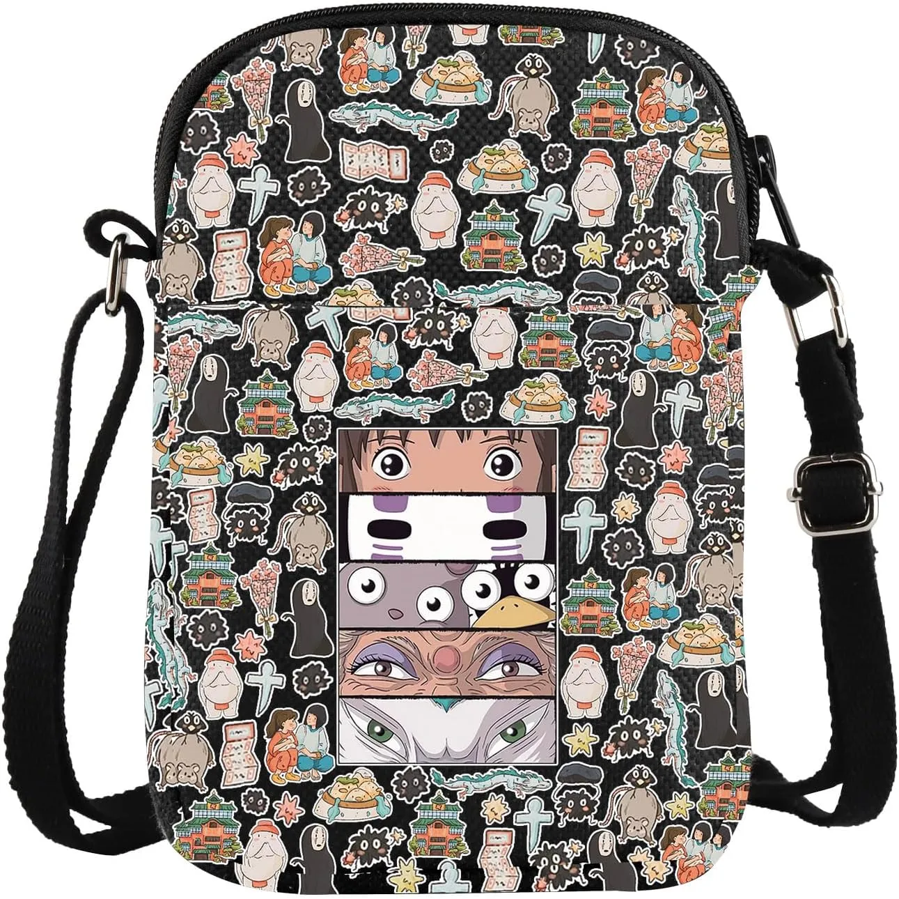 Anime Inspired Crossbody Bag Anime Lover Gift Sp Away Fans Gift No Face Gift