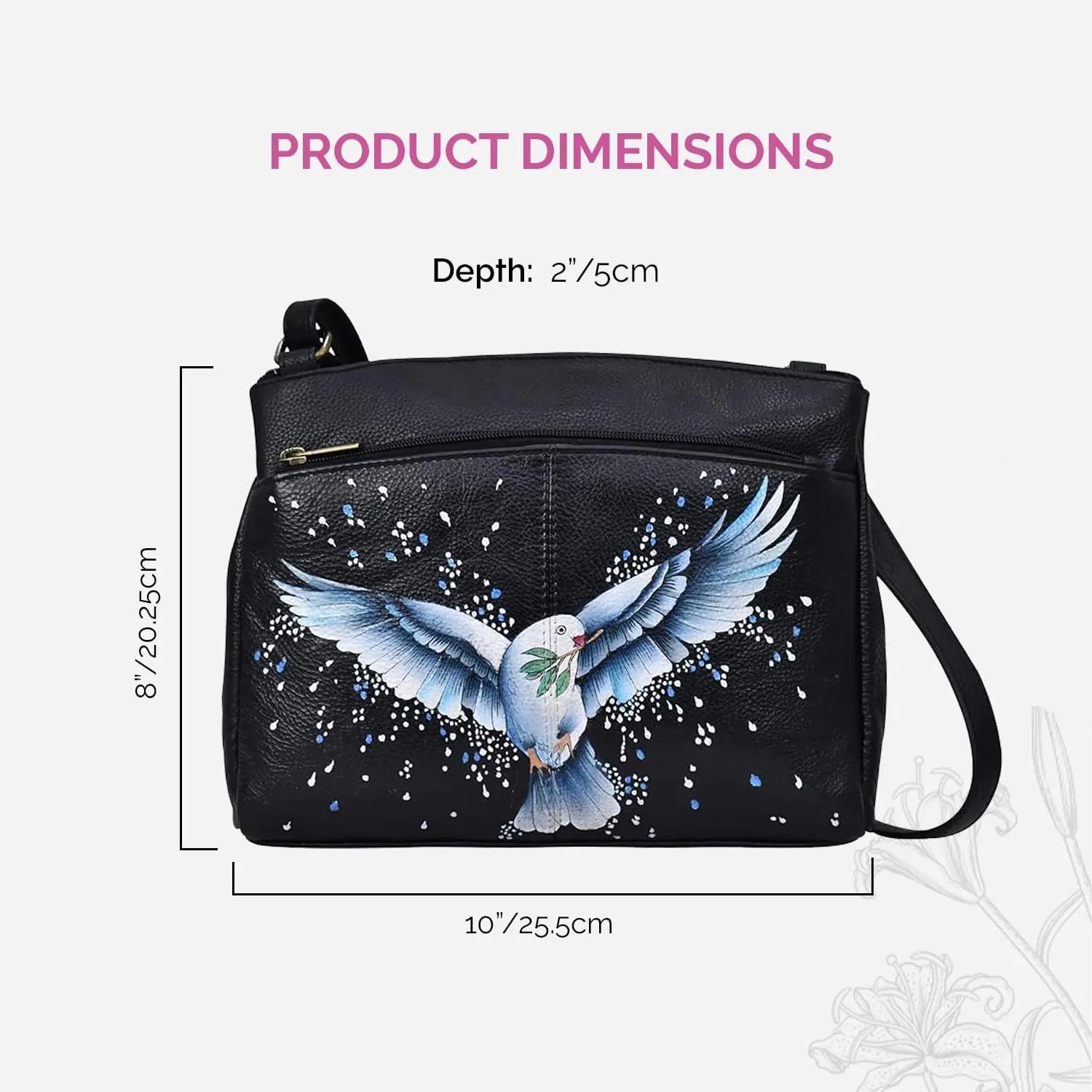 Anna by Anuschka Crossbody Organizer Bag-Leather