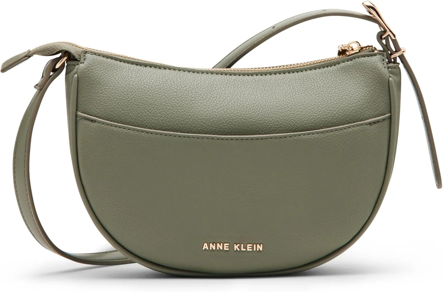 Anne Klein Sculpted Buckle Half Moon Crossbody