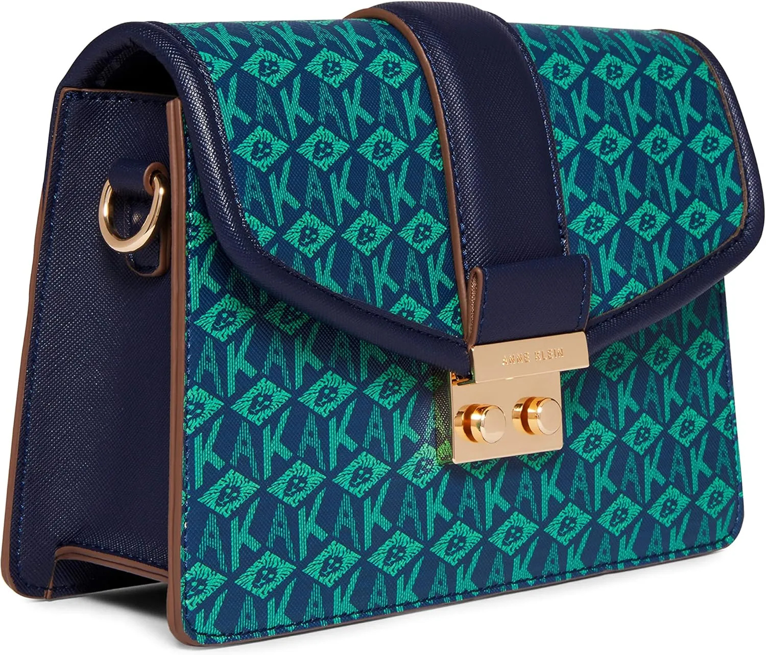 Anne Klein Small Flap Ak Cube Logo Crossbody
