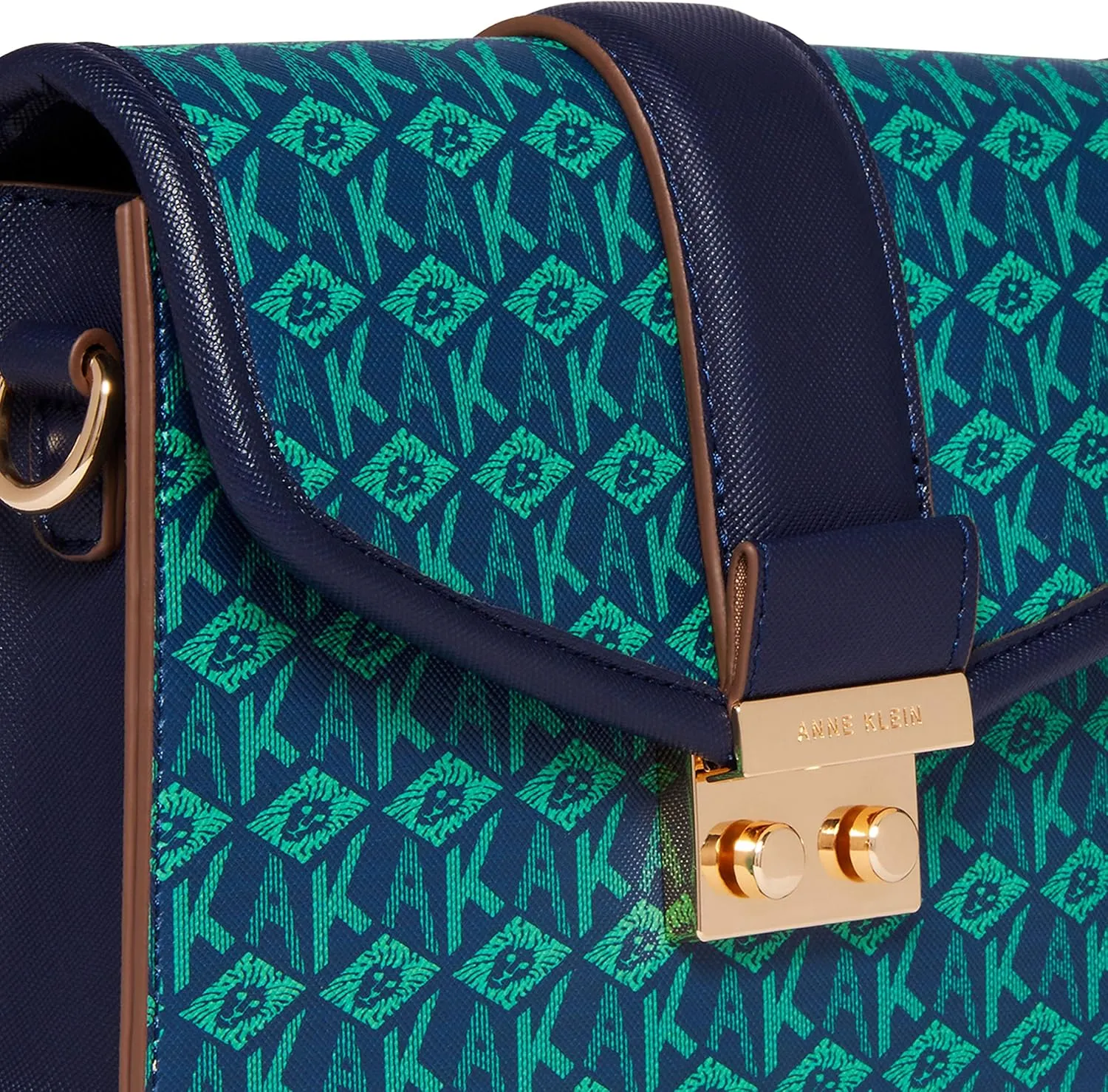 Anne Klein Small Flap Ak Cube Logo Crossbody