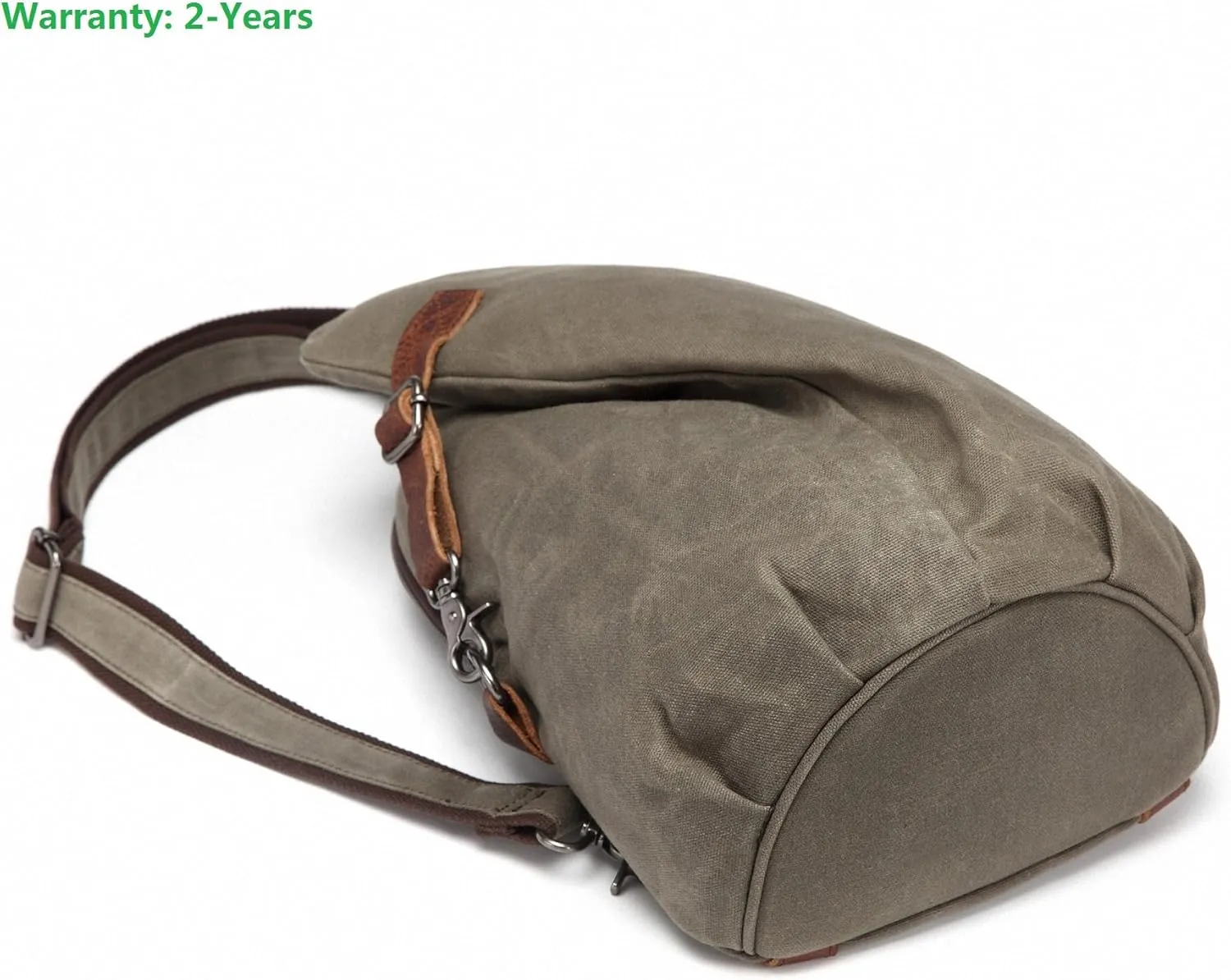 AOTIAN Unisex Sling Backpack Waxed Canvas Crossbody Bag Daypack 10 Liters, Height 14.5 Inches