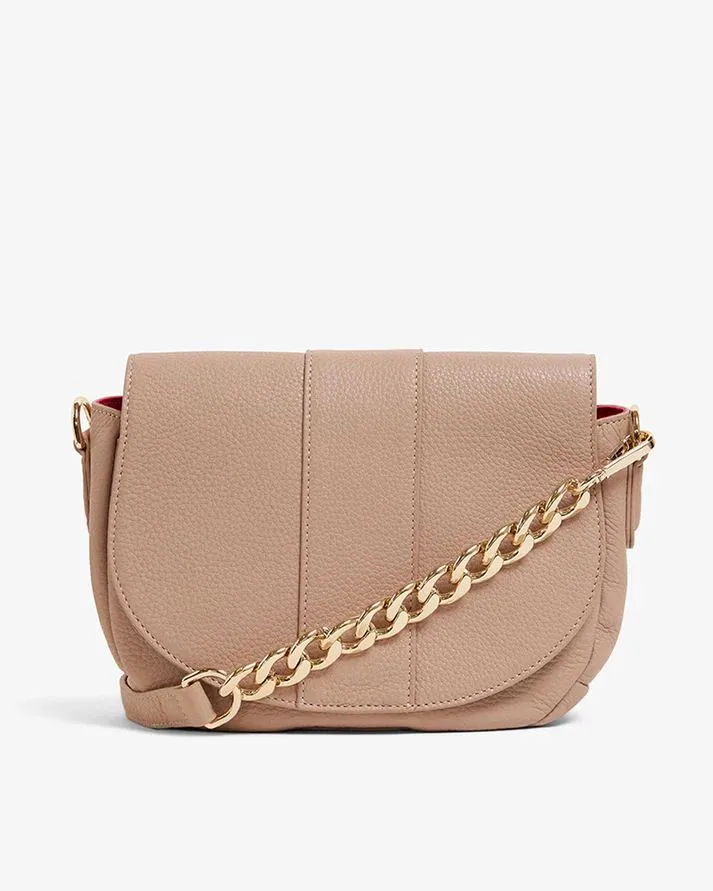 ARLINGTON MILNE Zara Saddle Bag - Fawn