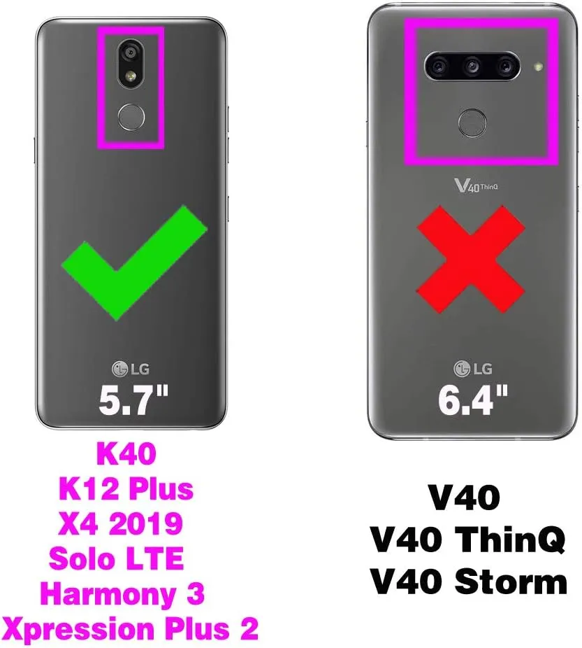 Asuwish Phone Case for LG K40/K12 Plus/X4 2019/Solo LTE/Xpression Plus 2/Harmony 3 Wallet Cell Cover with Screen Protector Lanyard Mandala Flower Zipper Card Holder LGK40 K 40 40K L423DL LMX420 Red