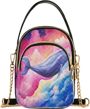 Autumn Beautiful Fallen Leaves Women Crossbody Handbag, Crossbody Bag with Pockets, Fall Crossbody Purse