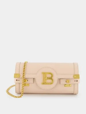 B-Buzz Beige Leather Clutch