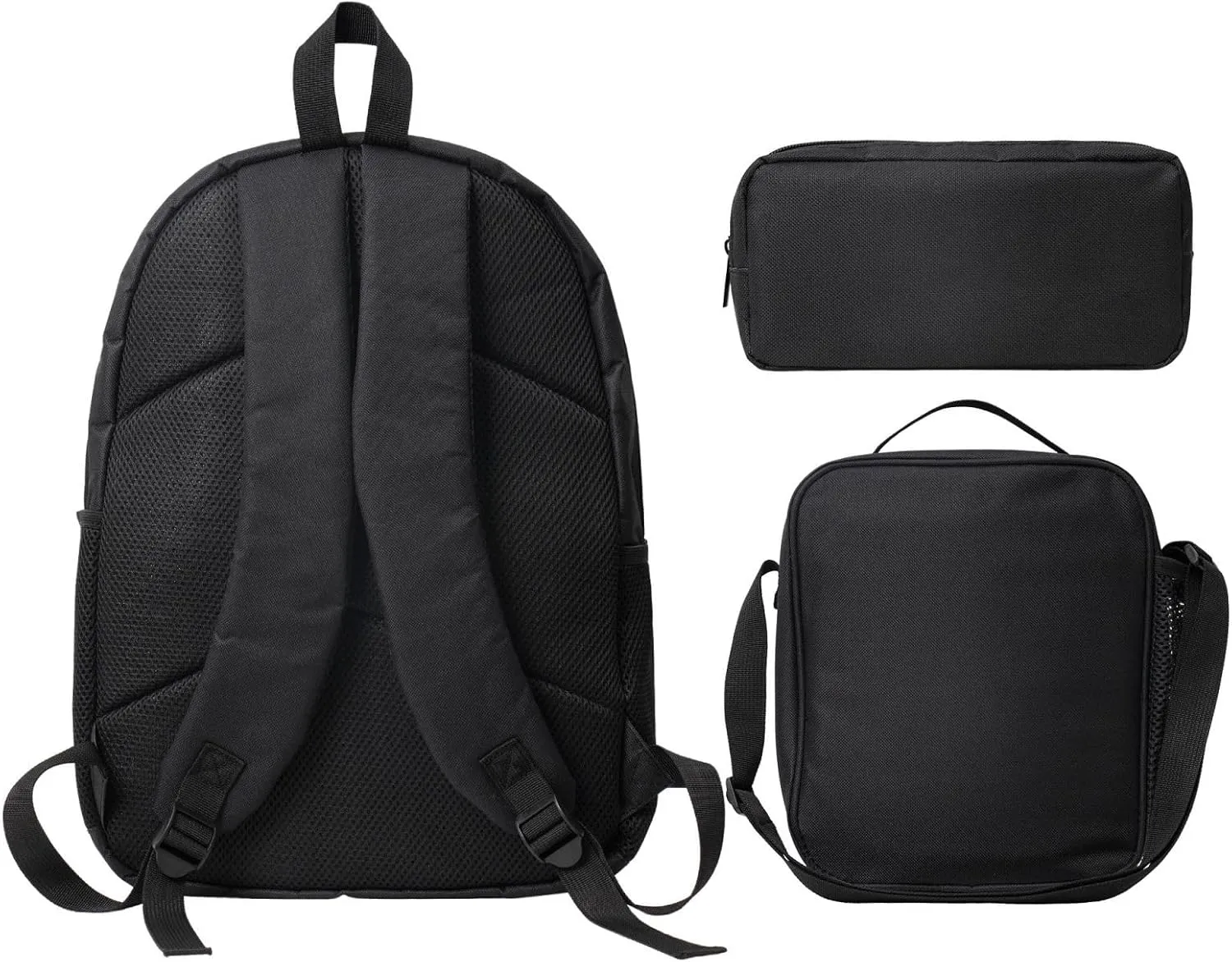Backpack Lunch Box and Bag 3PCS Large Capacity Travel Backpack Suitable Work Outdoor Sport for Woman Man Retro Octopus