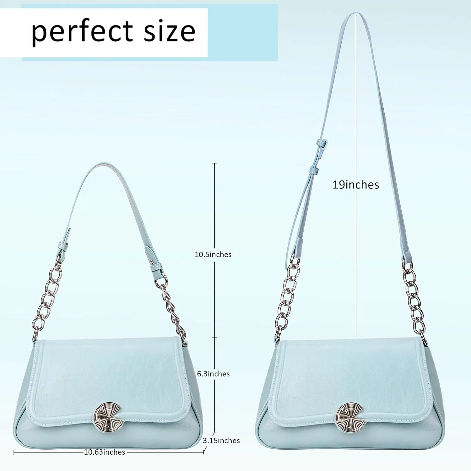 BADDIES Fashion Shoulder Bag For Women,Vegan Leather Crossbody Purse,Chic Medium Dumpling Handbag Purse
