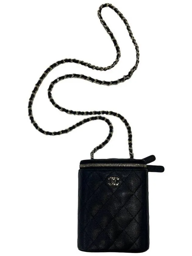 Bag Chanel Calfskin Gold Black Cross Classic Hassle-free returns Small Grained Broad collection Hardware
