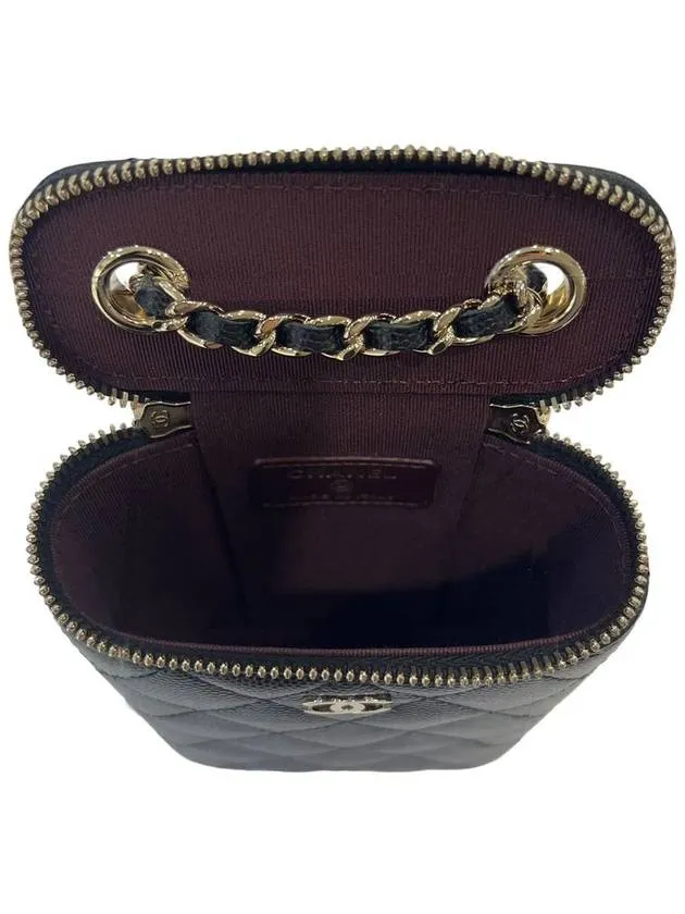 Bag Chanel Calfskin Gold Black Cross Classic Hassle-free returns Small Grained Broad collection Hardware