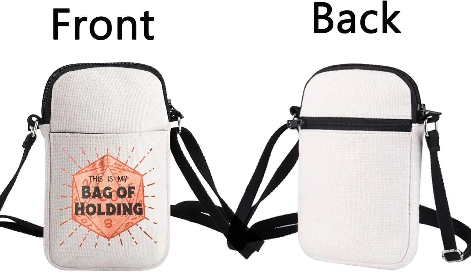 Bag Of Holding Crossbody Bag DND Dice Canvas Crossbody Bag DM GiftDnD Bag of Holding Inspired Gift Tabletop Game RPG Gift