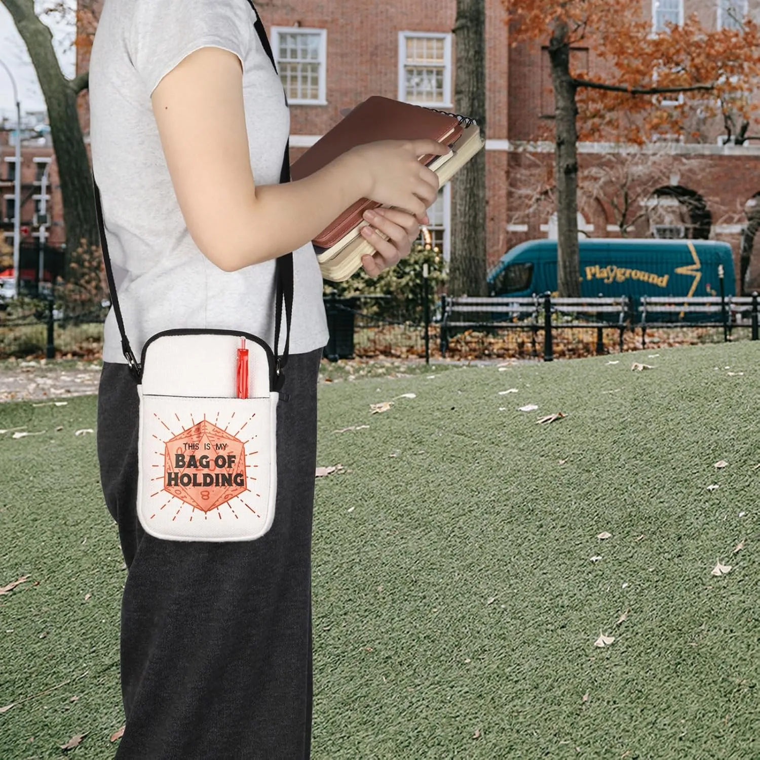 Bag Of Holding Crossbody Bag DND Dice Canvas Crossbody Bag DM GiftDnD Bag of Holding Inspired Gift Tabletop Game RPG Gift